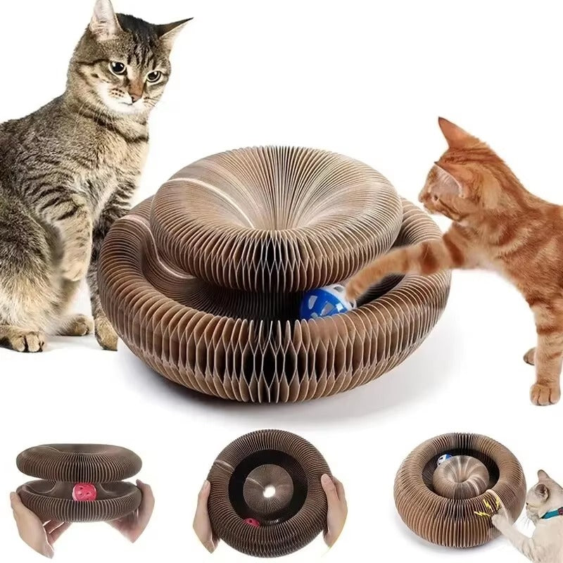 Magic Cat Scratch Organ Board Cat Toy with Ball Cat Scratching