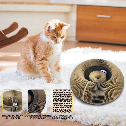 Magic Cat Scratch Organ Board Cat Toy with Ball Cat Scratching
