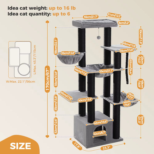 Large cat tree for large cats